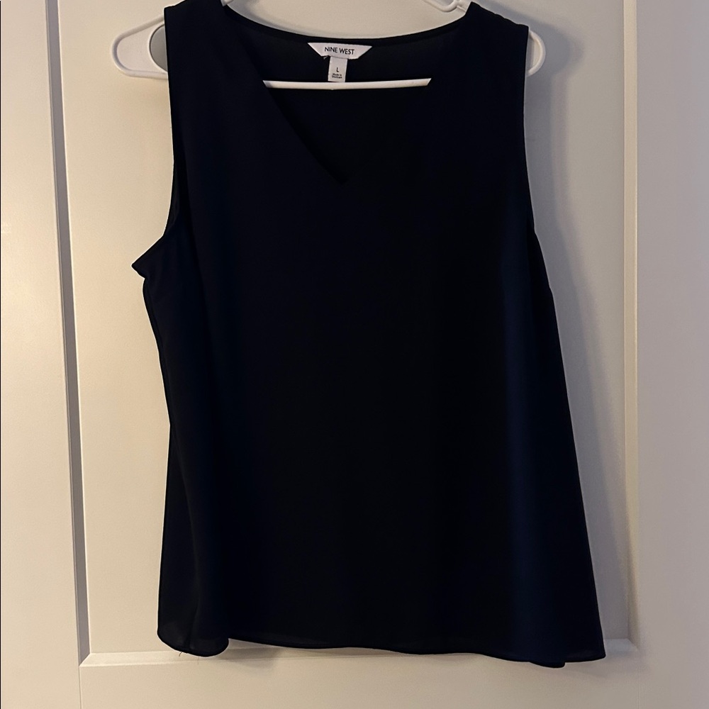Nine West Black Sleeveless Top